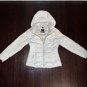 Abercrombie White Puffer